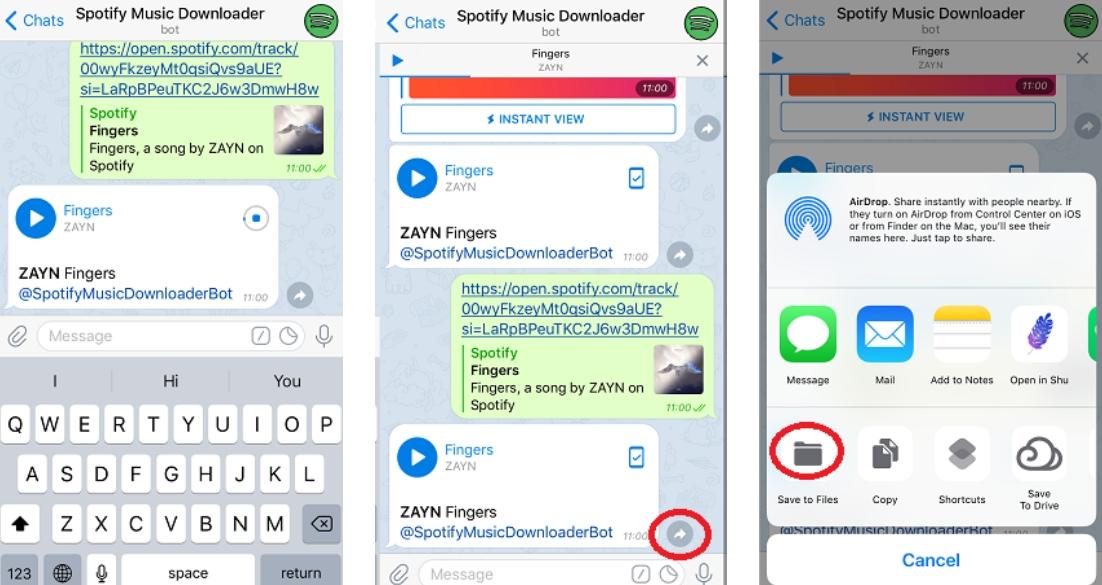 Convert Spotify to MP3 on Telegram